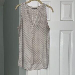 Dalia Cream Sleeveless Blouse
